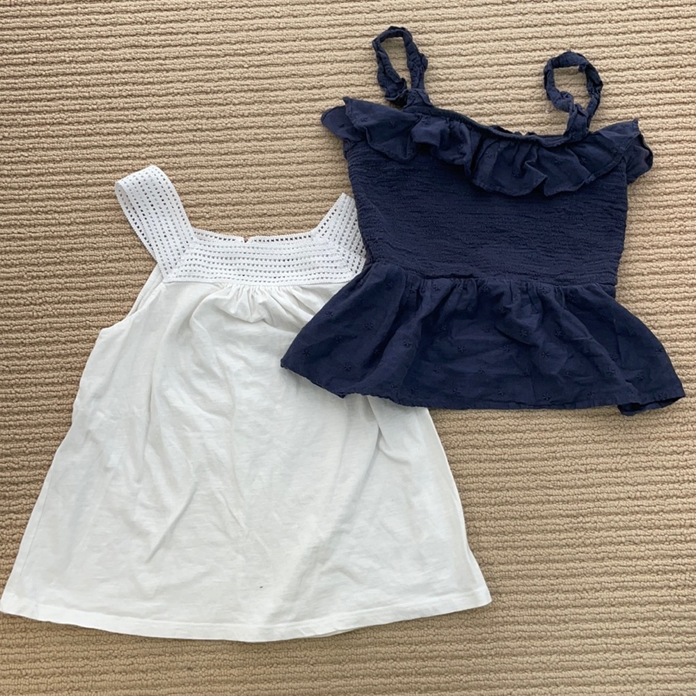 2 old navy tops. super cute. never worn.